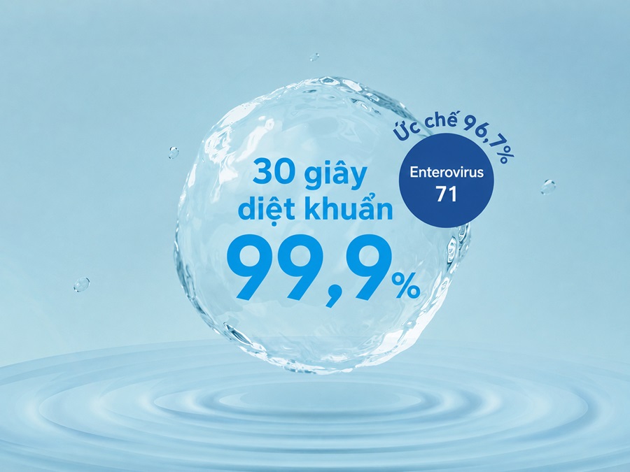 Vòi diệt khuẩn plasma độc quyền CAESAR | Kích hoạt khả năng bảo vệ chống vi rút và diệt khuẩn mạnh mẽ