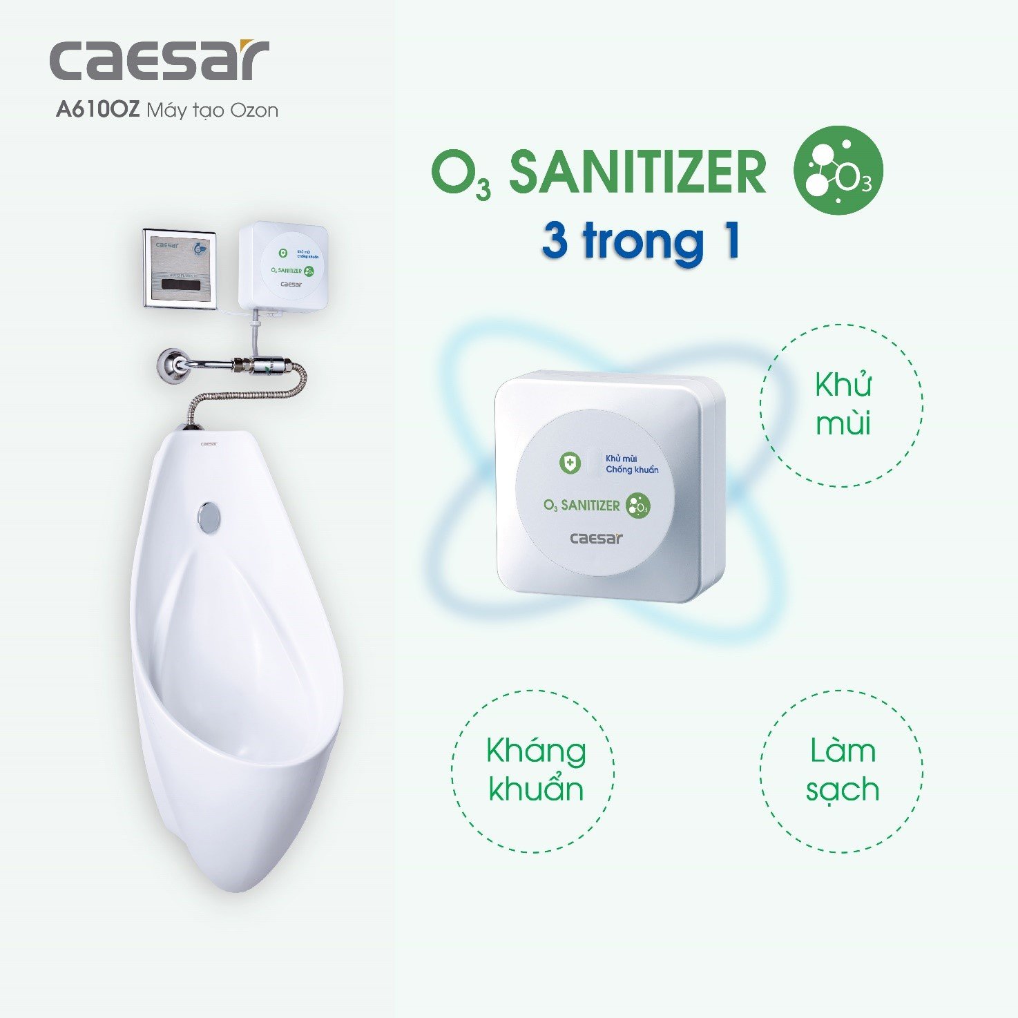 Caesar ra mắt sản phẩm “Máy tạo Ozone cảm ứng bệ tiểu”, là tân binh trong trận chiến phòng dịch
